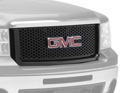 Armordillo Denali Style Upper Replacement Grille; Gloss Black (07-13 Sierra 1500)