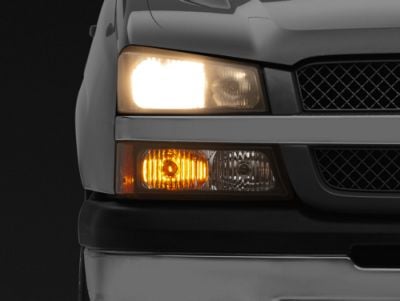 For 03-06 Chevy Silverado Avalanche Black Housing Clear Headlights Bumper Lamps - Foto 4