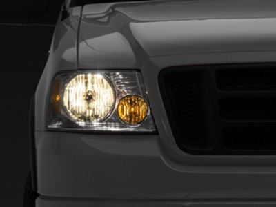 Raxiom Axial Series OEM Style Replacement Headlights; Chrome Housing; Clear Lens (04-08 F-150)