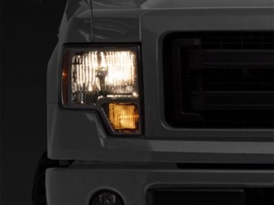 Raxiom Axial Series OEM Style Replacement Headlights; Chrome Housing; Clear Lens (09-14 F-150 w/ Factory Halogen Headlights)