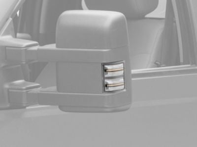 Raxiom Axial Series LED Sequential Switchback Side Mirror Marker Lamps; Clear (11-16 F-250 Super Duty)
