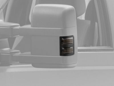 Raxiom Axial Series LED Sequential Switchback Side Mirror Marker Lamps; Smoked (11-16 F-350 Super Duty)