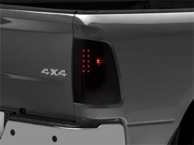 Raxiom Axial Series LED Tail Lights; Black Housing; Smoked Lens (10-18 RAM 2500 w/ Factory Halogen Tail Lights)