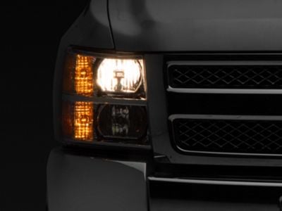 Raxiom Axial Series OEM Style Replacement Headlights; Chrome Housing; Clear Lens (07-13 Silverado 1500)