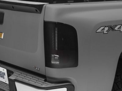 LED Tail Lights; Black Housing; Smoked Lens (07-13 Silverado 1500)