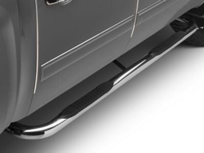Westin E-Series 3 Round Nerf Bars Single Step Pad 99-14 GM Standard Cab (Polished) Westin E-Series 3 Round Nerf Bars Single Step Pad 99-14 GM Standard Cab (Polished)