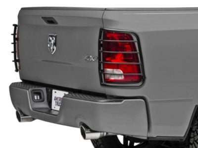 RedRock Tail Light Guards; Black (09-18 RAM 1500)