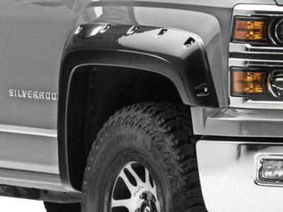 CHEDA 4pc Pocket Rivet Style Fender Flares For 2014-2018 Chevy Silverado 5.8' Short Bed – Black