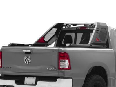 RAM 1500 Vigor Roll Bar with LED Cube Lights; Black (09-25