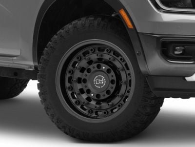 Black Rhino Ranger Arsenal Textured Matte Black 6-Lug Wheel; 18x9