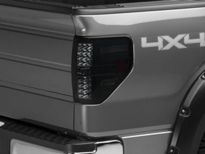 LED Tail Lights; Black Housing; Smoked Lens (09-14 F-150 Styleside)