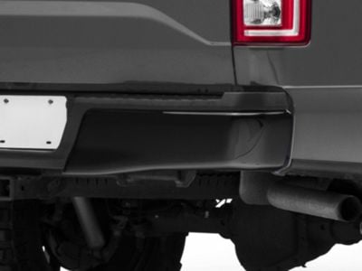 Rear Bumper Covers; Not Pre-Drilled for Backup Sensors; Gloss Black (15-20 F-150, Excluding Raptor)