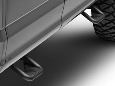 F-150 Hoop II Side Steps; Black; Pair (15-25 F-150) - Free Shipping