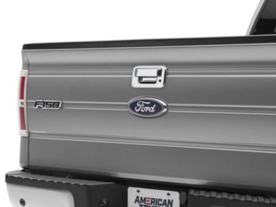 RedRock Tailgate Handle Cover without Backup Camera Hole; Chrome (04-14 F-150)