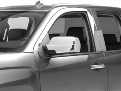 Putco Standard Mirror Covers; Chrome (14-18 Silverado 1500)