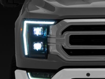 Diode Dynamics Elite Series LED Headlights; Black Housing; Clear Lens (21-23 F-150 w/ Factory Non-Projector Headlights)