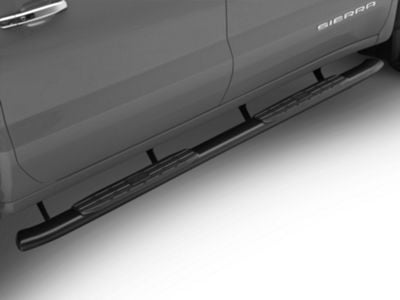 Barricade PNC Side Step Bars; Textured Black (19-24 Sierra 1500 Crew Cab)