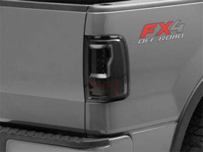 Version 2 Light Bar LED Tail Lights; Black Housing; Smoked Lens (04-08 F-150 Styleside)