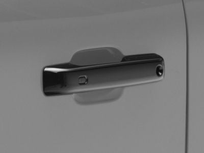 Door Handle Covers; Gloss Black (21-24 F-150 SuperCrew)