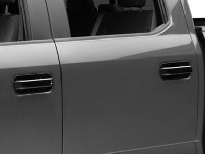 Door Handle Covers with Bezels; Black (15-20 F-150 SuperCrew)