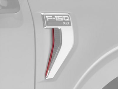 Fender Vent Strip Accent Trim; Gloss Red (21-24 F-150, Excluding Raptor)