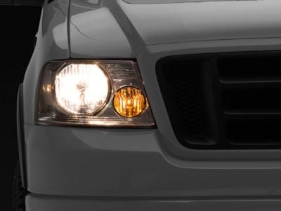 Factory Style Headlights with Clear Corner Lights; Chrome Housing; Clear Lens (04-08 F-150)