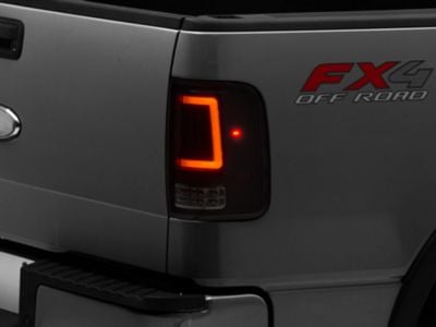 LED Tail Lights; Black Housing; Smoked Lens (04-08 F-150 Styleside)