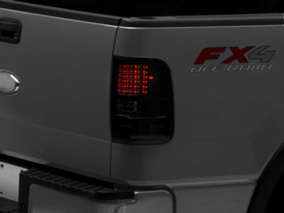 LED Tail Lights; Black Housing; Smoked Lens (04-08 F-150 Styleside)