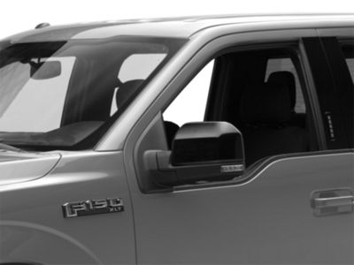 Mirror Covers; Gloss Black (15-20 F-150)