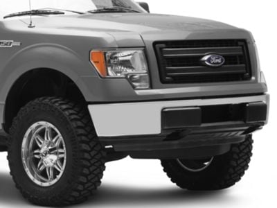 OEM Style Front Bumper without Fog Light Holes; Chrome (09-14 F-150, Excluding Raptor)