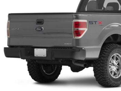 OEM Style Rear Bumper; Not Pre-Drilled for Backup Sensors; Black (09-14 F-150 Styleside)