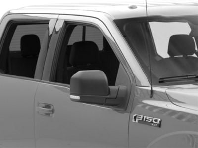 Powered Heated Mirror with LED Turn Signal; Passenger Side; Black (15-18 F-150)