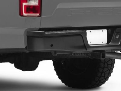 Rear Bumper Cap End; Pre-Drilled for Backup Sensors; Driver Side; Black (15-20 F-150, Excluding Raptor)