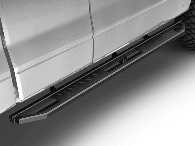 F-150 Rocker Armor Side Step Bars; Matte Black (04-14 F-150 SuperCab)