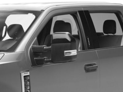 Mirror Covers; Gloss Black (17-24 F-350 Super Duty)