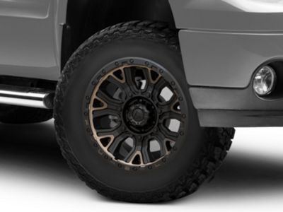 Fuel Wheels Sierra 1500 Traction Matte Black with Double Dark Tint 
