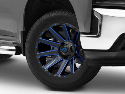 Fuel Wheels Silverado 1500 Contra Gloss Black with Blue Tinted