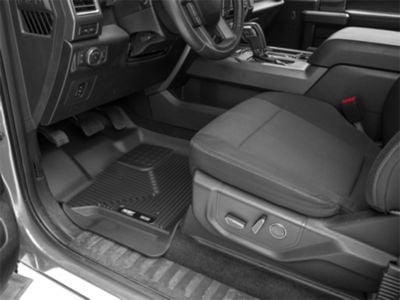 Husky Liners WeatherBeater Front and Second Seat Floor Liners; Black (15-24 F-150 SuperCrew)