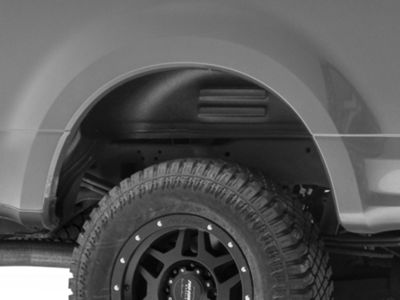 Rear Wheel Well Guards; Black (17-22 F-350 Super Duty)