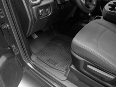 X-Act Contour Front and Second Seat Floor Liners; Black (19-24 RAM 2500 Crew Cab)