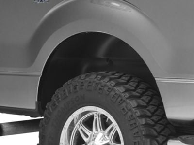 Rear Wheel Well Guards; Black (06-14 F-150, Excluding Raptor)