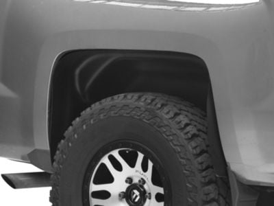 Rear Wheel Well Guards; Black (14-18 Silverado 1500)