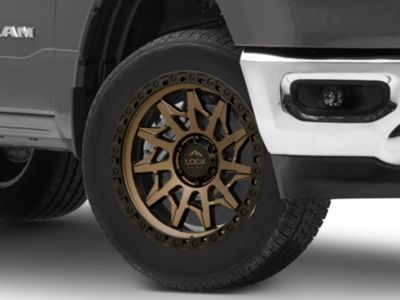 Lock Off-Road RAM 1500 Lunatic Matte Bronze with Matte Black Ring