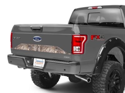 SEC10 Lower Tailgate Panel Accent Decal; Real Tree Camo (15-17 F-150)