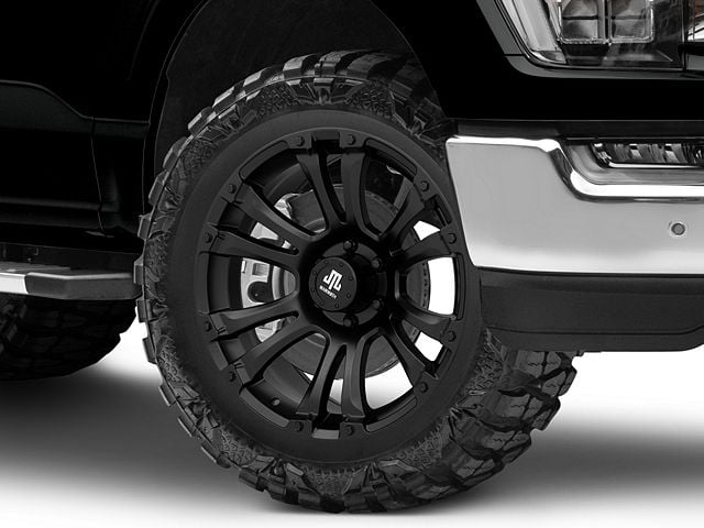 Mammoth Madness Matte Black 6-Lug Wheel; 20x9; 0mm Offset (21-24 F-150)