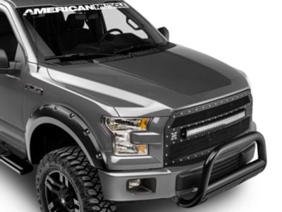 SEC10 Hood Decal; Matte Black (15-20 F-150, Excluding Raptor)