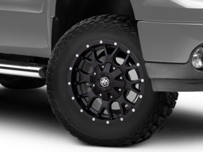 Mayhem Wheels Warrior Matte Black 6-Lug Wheel; 17x9; -12mm Offset (07-13 Sierra 1500)