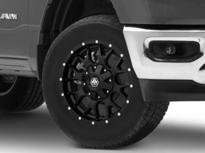 Mayhem Wheels Warrior Matte Black 6-Lug Wheel; 18x9; -12mm Offset (19-24 RAM 1500)