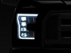 Morimoto GEN2 XB LED Projector Headlights; Black Housing; Clear Lens (15-17 F-150; 18-20 F-150 Raptor)
