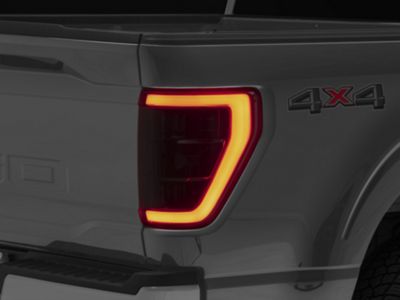 Morimoto XB LED Tail Lights; Black Housing; Red Lens (21-23 F-150 w/ Factory BLIS Tail Lights)